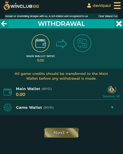 winclub88 withdraw 3